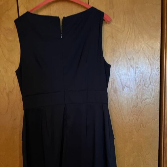 Navy Pearled Front Dress - Picture 2 of 2